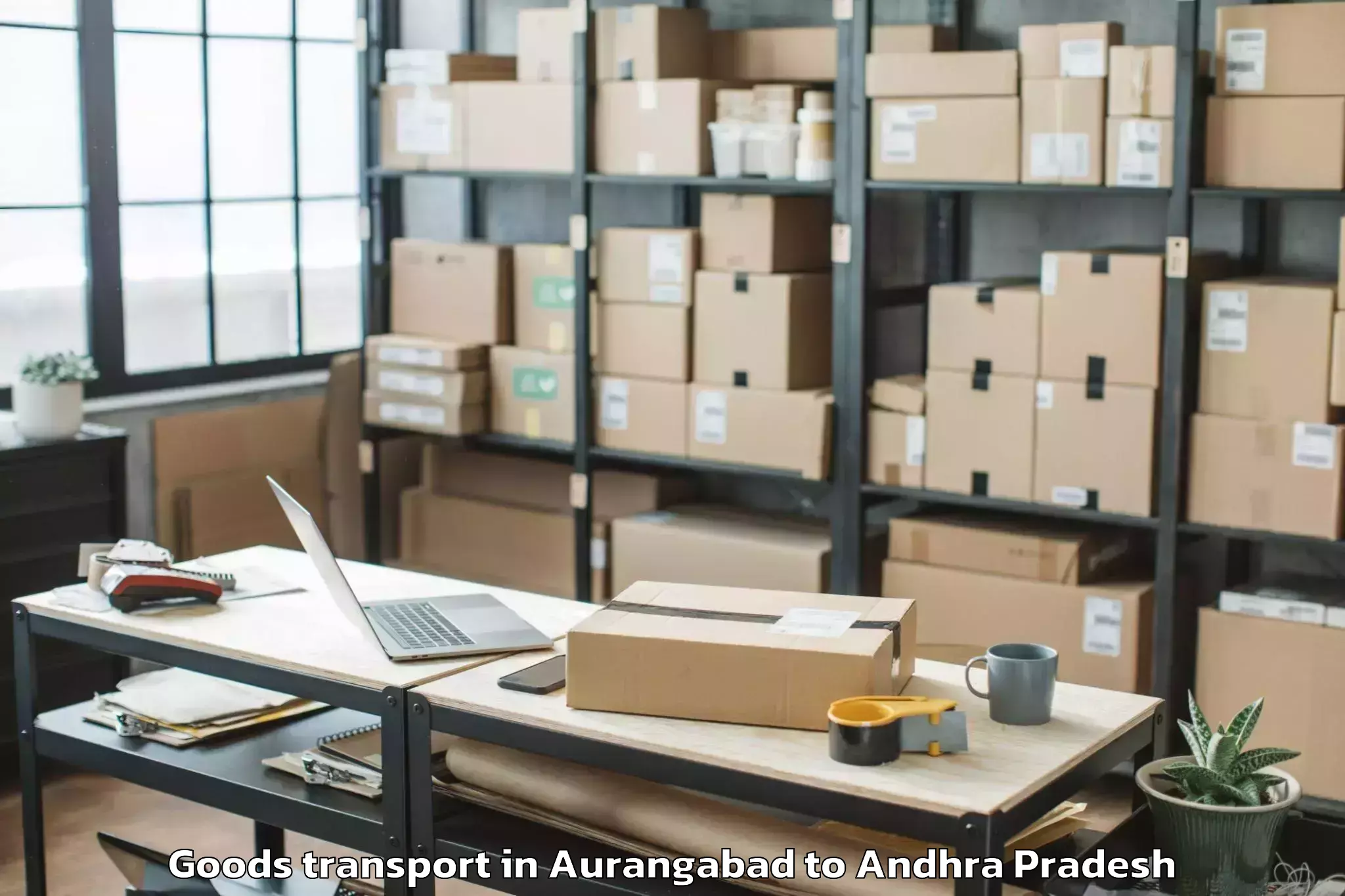 Expert Aurangabad to Pedaparupudi Goods Transport